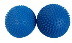 Unison  Balanční podložka čočka ježek 16 cm modrá masáž chodidel 2 ks