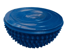 Unison  Balanční podložka čočka ježek 16 cm modrá masáž chodidel 2 ks