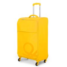 Benetton Látkový cestovní kufr Blow M 65 l žlutá