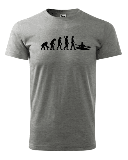 Fenomeno Pánské tričko Evoluce(vodák) - šedé Velikost: XL