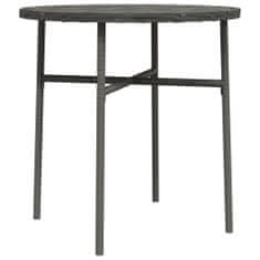 Greatstore Čajový stolek šedý 45 cm polyratan