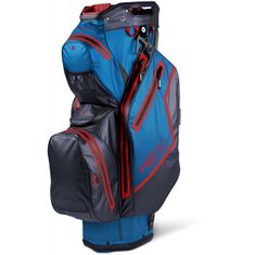 Sun Mountain Golfový bag H2NO STAFF Cart Bag COBALT-NAVY-RED