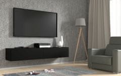 Homlando TV stolek BINGO 180 cm závěsná černý mat