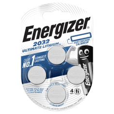 Energizer Ultimate Lithium knoflíkové baterie 3V CR2032 4ks