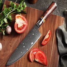 IZMAEL Damaškový kuchyňský nůž Kašiwa-Chef/Hnědá KP14040