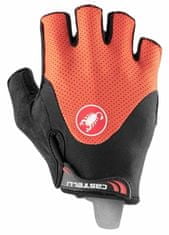 Castelli Pánské cyklistické rukavice Arenberg Gel 2 Glove Fiery Red/Black černá/tmavě červená L