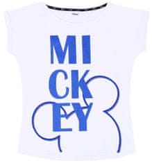 Disney Bílé dámské tričko s modrým potiskem MICKEY, L
