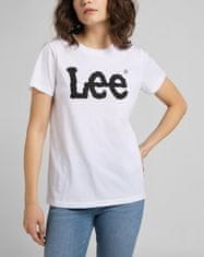 Lee Dámské triko LEE L42UER12 LOGO TEE WHITE Velikost: XS