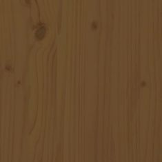 Greatstore Stojan na monitor medově hnědý 60x24x10,5 cm masivní borovice