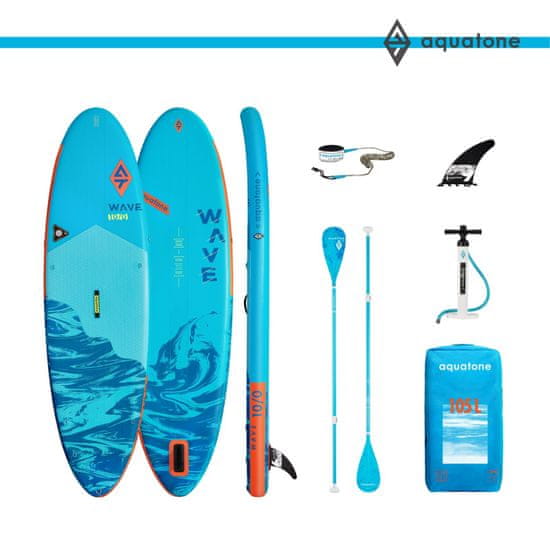 AQUATONE Wave 10'0" – 2022 nafukovací paddleboard + dárek lodní pytel EG Expedition 2.0 - 20L