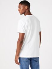 Wrangler Pánské tričko WRANGLER W7H3D3989 FRAME LOGO TEE WHITE Velikost: M