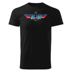 Grooters Pánské tričko Top Gun: Maverick - Logo, černé Velikost: XL