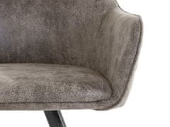 Danish Style Jídelní židle Nimba, mikrovlákno, černá / světle šedá