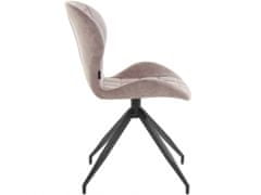 Danish Style Jídelní židle Noma (SADA 2 ks), mikrovlákno, šedá