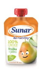 Sunar Do ručičky ovocná kapsička hruška 12 x 100 g