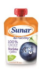 Sunar Do ručičky ovocná kapsička borůvka 12 x 100 g