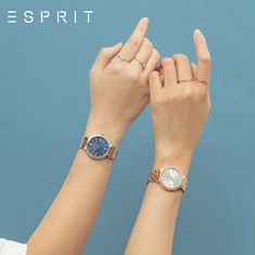 Esprit Minimalistický bronzový prsten se zirkonem ESRG009012 (Obvod 53 mm)