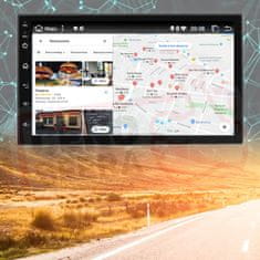 BergMont Multimediální přehrávač do auta, AUTORÁDIO 2 din 7palcové Android 13.0, GPS navigací, WIFI, USB, Bluetooth, + zadní kamera