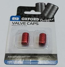 Oxford čepičky ventilku VALVE CAPS OX762 červeno-růžový