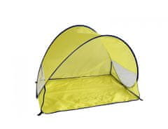Teddies Stan plážový s UV filtrem 100x70x80cm samorozkládací polyester/kov obdélník žlutý v látkové tašce