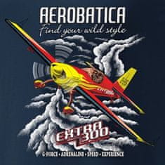 ANTONIO Tričko s akrobatickým letadlem EXTRA 300 BLUE, S