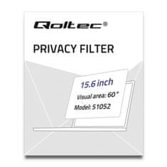 Qoltec Privátní filtr RODO pro monitor 15,6" | 16:9
