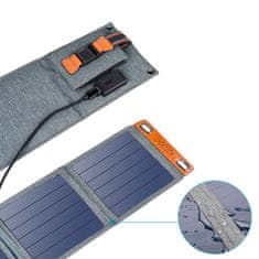 Choetech SC004 skládací solární nabíječka 14W s USB 5V / 2,4A Gray