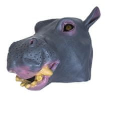 Korbi Profesionální latexová maska Hippopotamus, hroší hlava