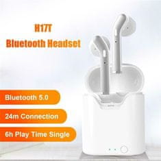 Farrot Bezdrátová sluchátka H17T, BT5.0, potlačení hluku, 3D stereo, mikrofon, IPX5 voděodolné pro zařízení, bílá