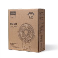 Joyroom Clip Fan stolní ventilátor, růžový