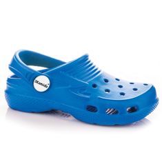 3Kamido CROCO chlapecké pantofle, dívčí pantofle, dětské pantofle, dřeváky, pantofle do bazénu, ve velikostech 24 - 36 EU, různé barvy, modré, 28