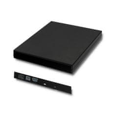 Qoltec CD/DVD SATA kryt/kapsa pro optickou mechaniku | USB 2.0 | 12,7 mm