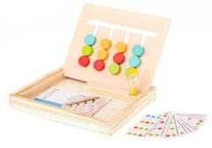 Ikonka Dřevěná vzdělávací hračka zápas barvy box