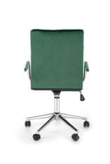 Dětská židle na kolečkách GONZO 4 — látka, zelená