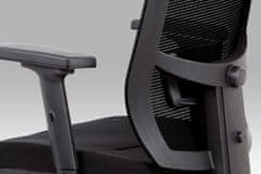 KUPŽIDLE Kancelářská ergonomická židle SUPERMAX — černá, s bederní opěrkou i podhlavníkem