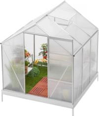 Zahradní skleník MR4037 190x190x207 cm + základna