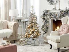 Beliani Zasněžený osvícený vánoční stromeček 120 bílý TATLOW