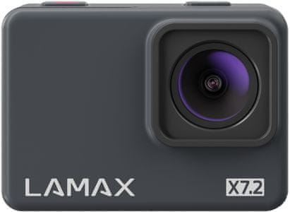 akční kamera lamax s7.2 podpora paměťových karet bohaté příslušenství režimy pro kreativce kamera pro focení snímků wifi přenos voděodolná do 40 m