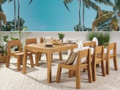 Beliani Sada zahradního jídelního nábytku se 6 židlemi LIVORNO