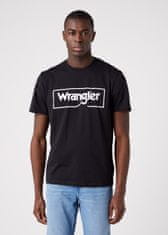 Wrangler Pánské triko WRANGLER W70JD3100 FRAME LOGO TEE BLACK Velikost: M