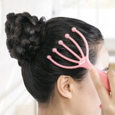 ER4 Masažér na hlavu s včesávačem pro podporu růstu vlasů