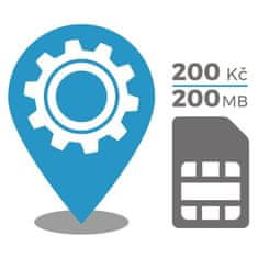 Secutek Konfigurace GPS lokátoru + SIM karta 200,- Kč kreditem a internetem na 1 měsíc