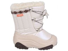 sarcia.eu Béžové oteplené sněhové boty JOY 2 26-27 EU