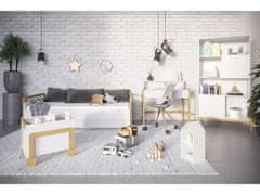 Kocot kids Dětská postel Victor II 180x80 cm bílá, varianta 80x180, se šuplíky, bez matrace