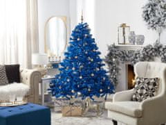 Beliani Vánoční stromeček 210 cm modrý FARNHAM