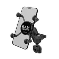 RAM MOUNTS sestava - malý držák X-Grip s krátkým ramenem a základnou Torque na průměr 3/8” až 5/8”