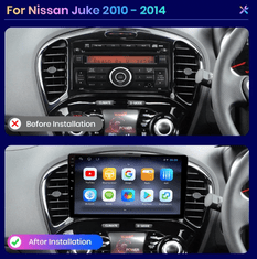 Awesafe 2din Autorádio Nissan Juke 2010-2014 s WIFI, GPS NAVIGACE, KAMERA, rádio navigace Nissan Juke 2010-2014 s GPS navigací, WIFI, Bluetooth Handsfree, USB