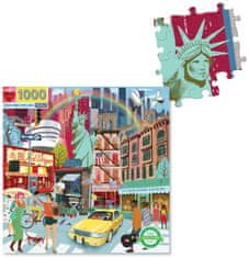eeBoo Čtvercové puzzle Život v New Yorku 1000 dílků