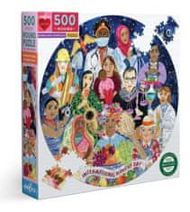 eeBoo Kulaté puzzle Mezinárodní den žen 500 dílků