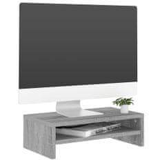 Greatstore Stojan na monitor šedý sonoma 42 x 24 x 13 cm kompozitní dřevo